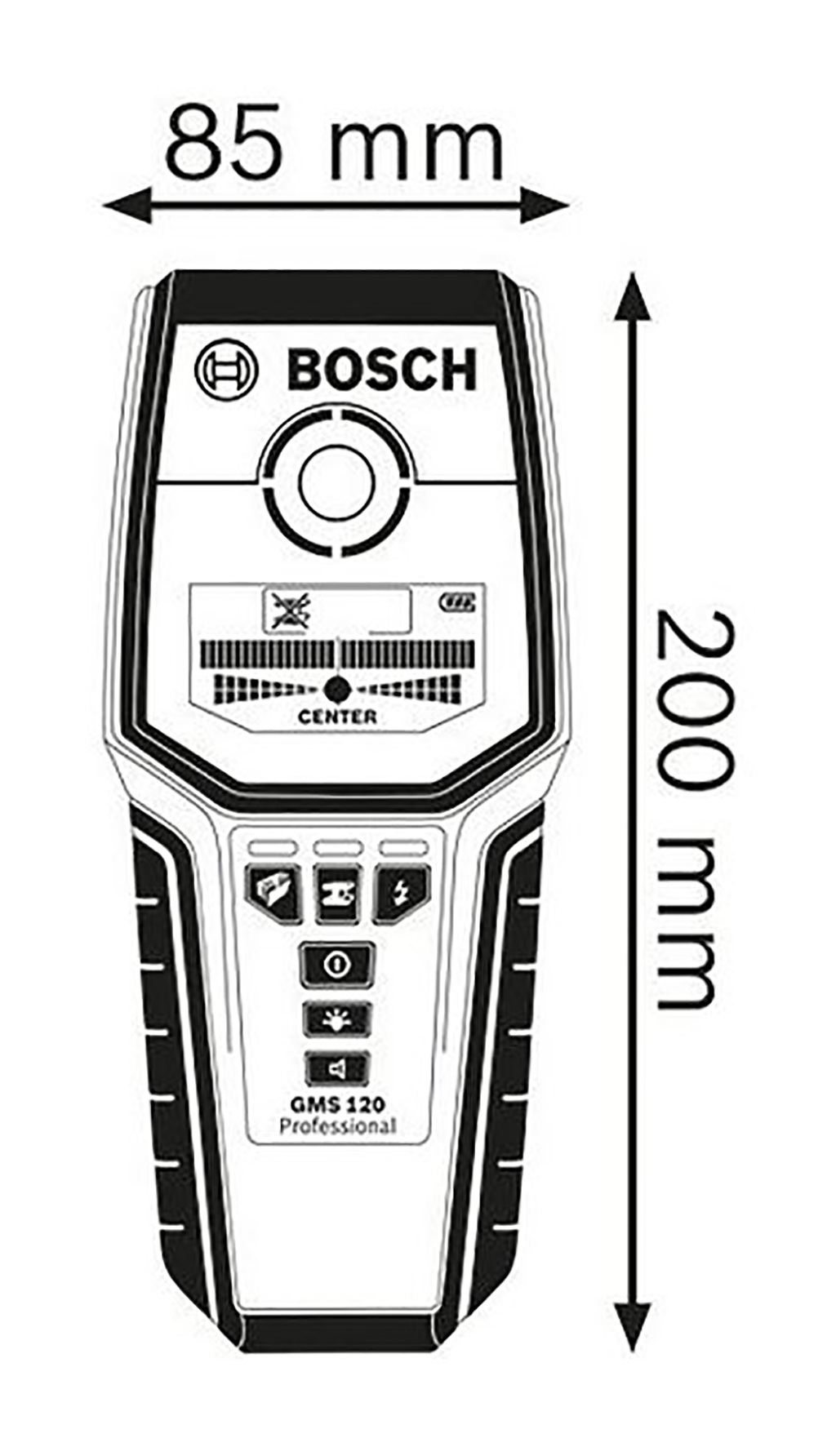 Description photo 1 of BOSCH GMS 120 DETECTOR<br>BOSCH GMS 120 ម៉ាស៊ីនរាវរក