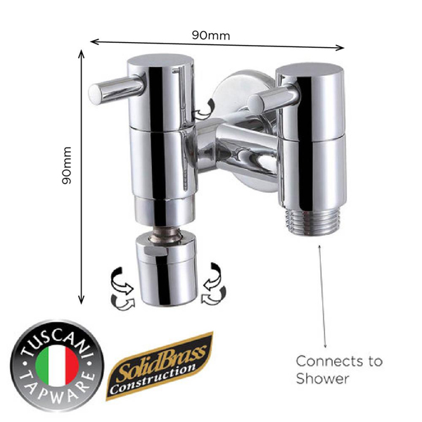 Description photo 1 of TUSCANI TZ3 TWO-WAY TAP COLD WATER ONLY <br> ក្បាលរ៉ូប៊ីណេលាងចាន(ទឹកត្រជាក់)