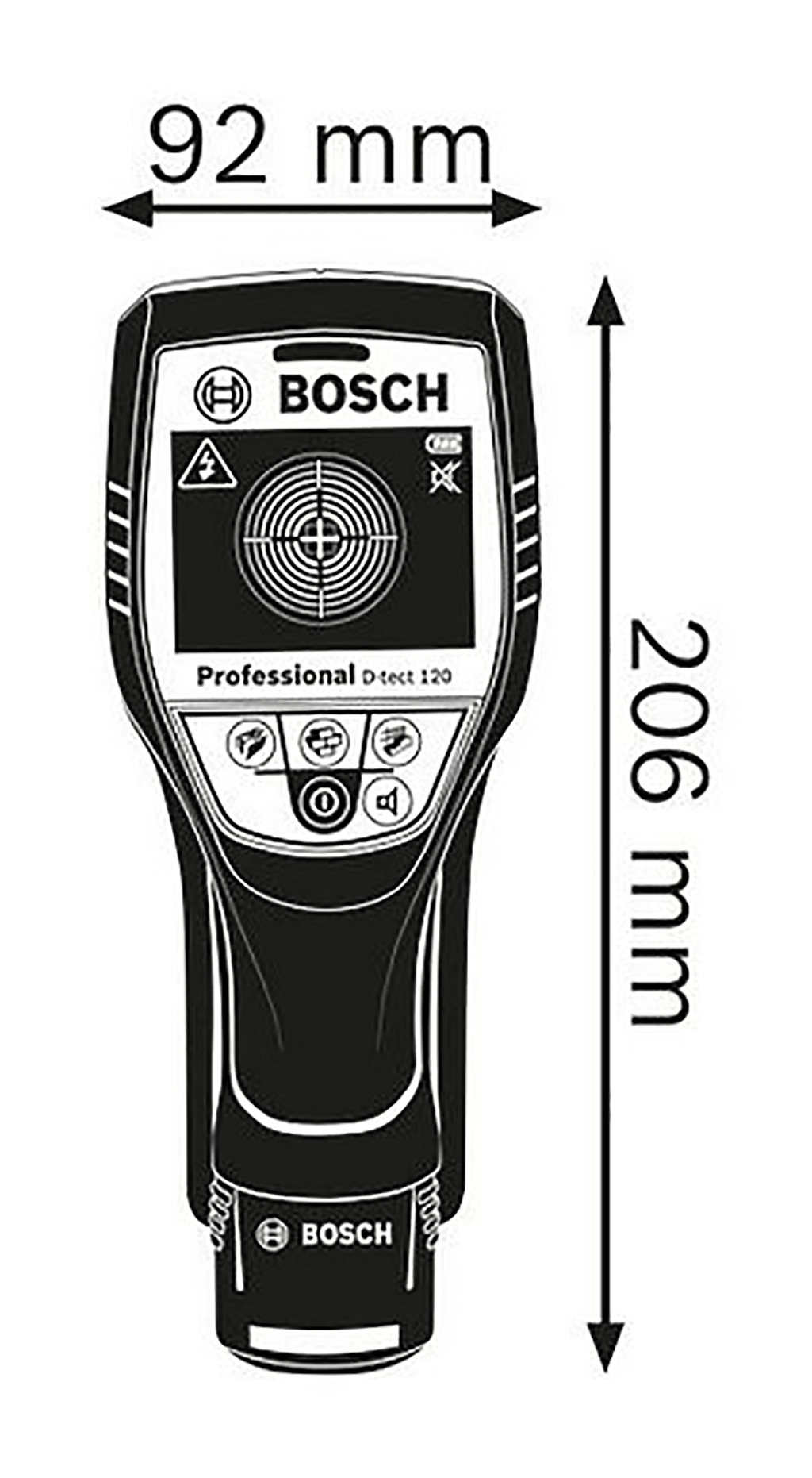 Description photo 2 of BOSCH D-TECT 120 SV METAL DETECTOR<br>BOSCH  D-TECT 120 SV ម៉ាស៊ីនរាវរក