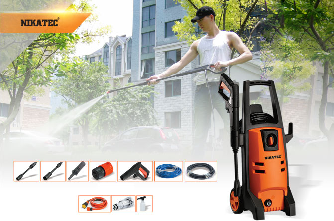 Feature photo 1 of NIKATEC NCHP150SET HIGH PRESSURE CLEANER<br>ម៉ូទ័រចាញ់ទឹកលាងឡាន